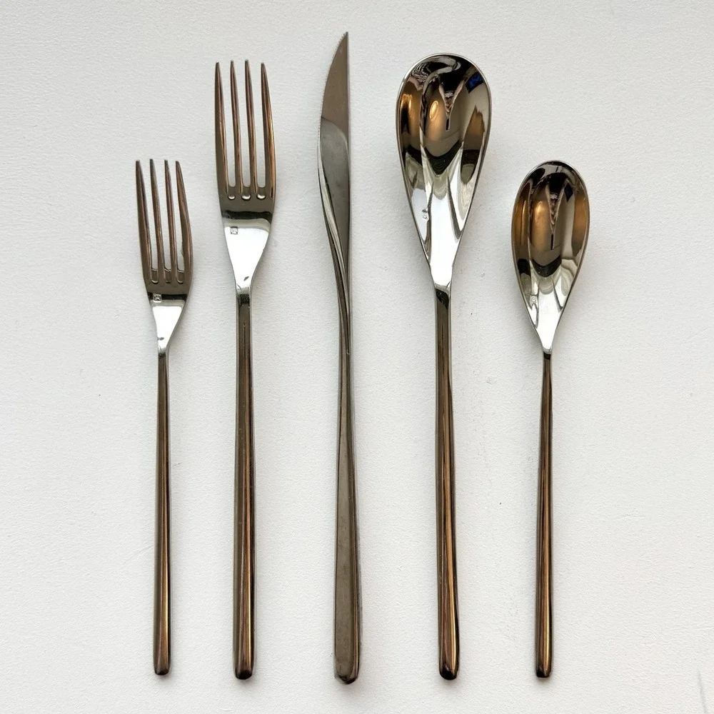 Fortessa‎ Dragonfly 18/10 Stainless Steel Flatware 5 Piece Place Setting